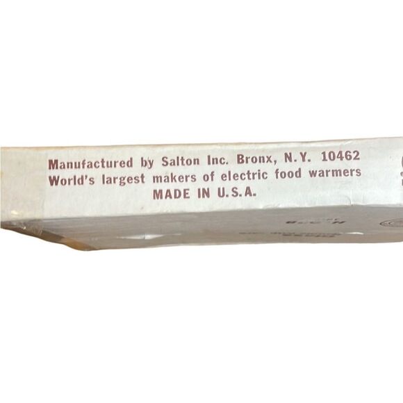 NIB Vintage MCM Salton Electric Glass Hot Tray Food Warmer H-928 Superior - Picture 6 of 8